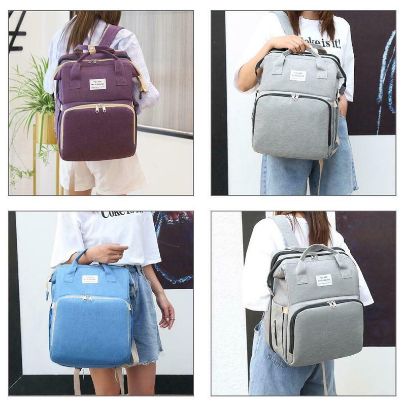 Prenosná Taška Na Plienky Skladacia Baby Travel Large Outdoor Backpack Detská Postieľka Mommy Bags