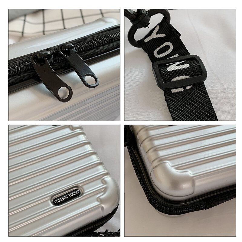 Pvc Crossbody Taška Mini Na Líčenie Cestovná Cez Rameno Úložná Kabelka