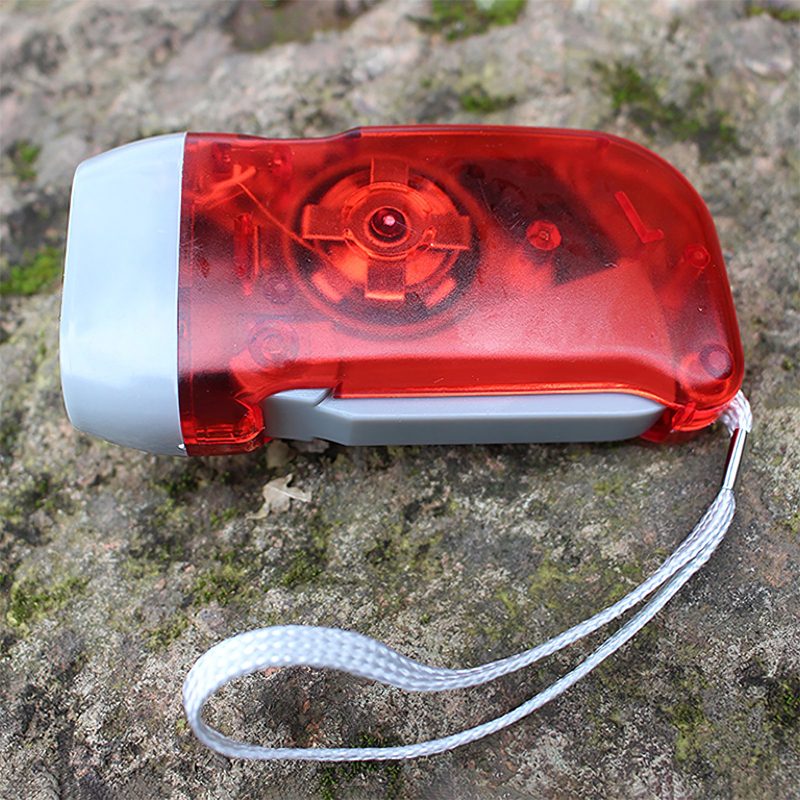 Svetlo Led Baterky Ručné Stláčanie Dynamo Crank Power Baterka