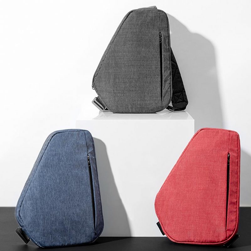 Uniex Men Hidden Crossbody Ramen Geometry Bag Anti Theft Sport Hrudník Multifunkčný Batoh