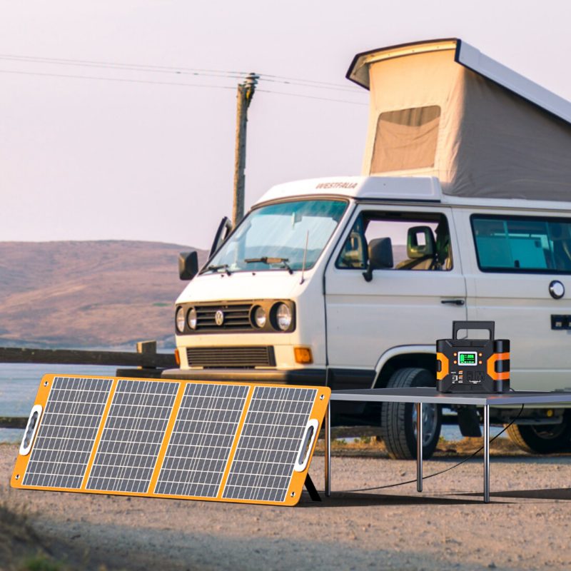 Us Direct 18v 100w Skladací Solárny Panel Núdzová Solárna Nabíjačka S Pd Type-c Qc3.0 Pre Telefóny Tablety Camping Van Rv Trip Výpadok Napájania