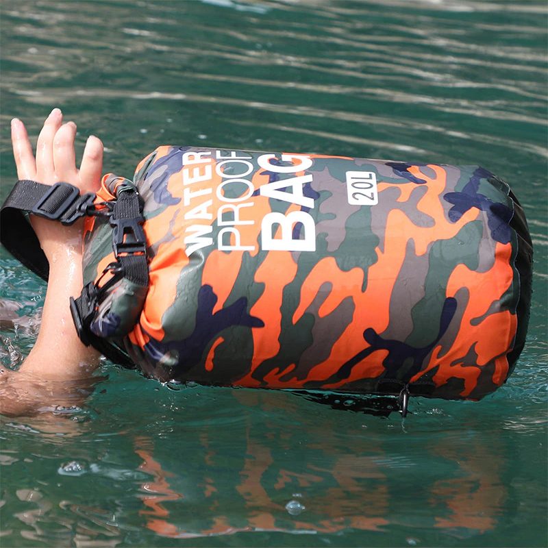 Vodotesný Batoh Kamuflážny Prenosný Outdoorový Šport