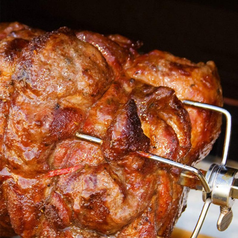 Vonkajší Automatický Elektrický Gril Na Grilovanie Rotisserie Motor Z Nerezovej Ocele Stojan Na Súpravy Otočných Vidlíc Stroj Eu/us/au Zástrčka