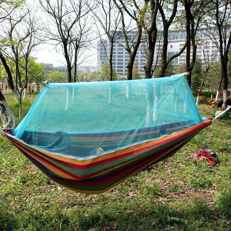 Vonkajšia Prenosná Hojdacia Hojdačka Camp Patio Dvor Závesná Posteľ Na Strome S Moskytiérou