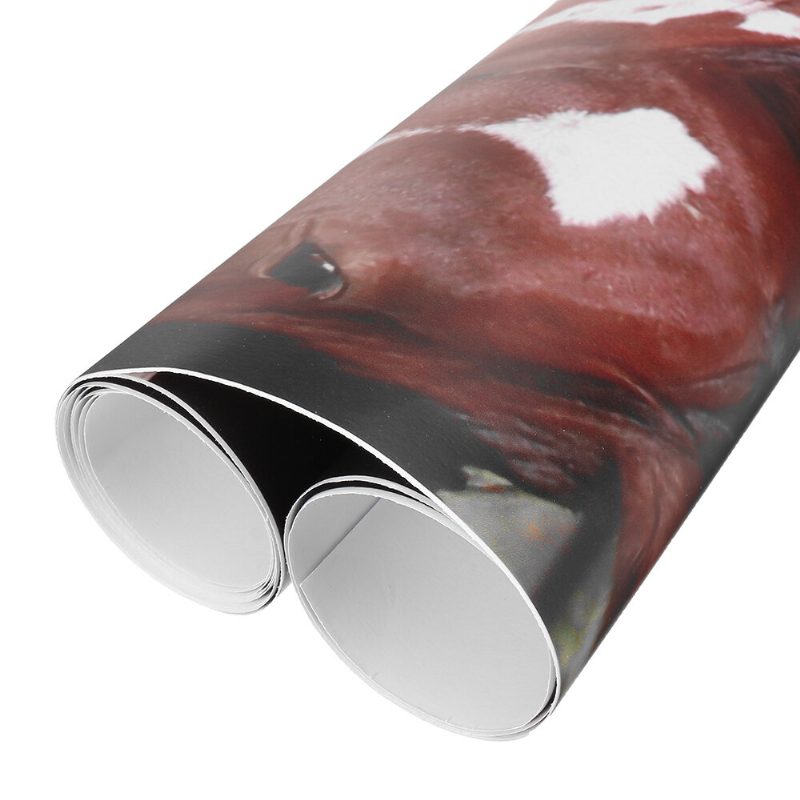 Samolepiace Nálepky Na Stenu 3d Creative Horse Door Home Art Decor
