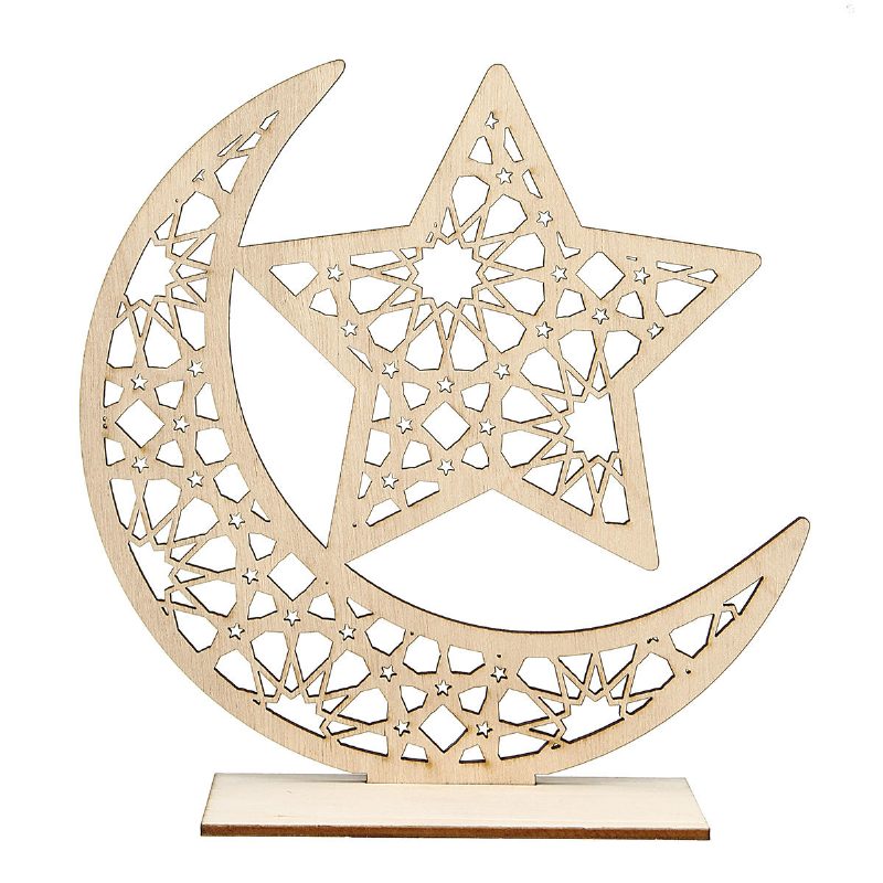 Drevené Diy Dekorácie Islamský Palác Eid Al-fitr Mubarak Darčeky Home Ornament