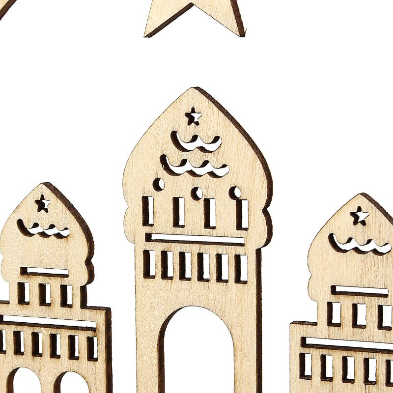 Drevené Diy Dekorácie Islamský Palác Eid Al-fitr Mubarak Darčeky Home Ornament
