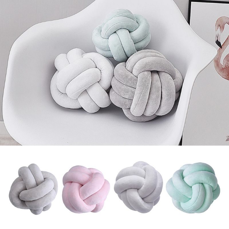 Guľôčkové Vankúše Z Mäkkého Uzla Home Decor