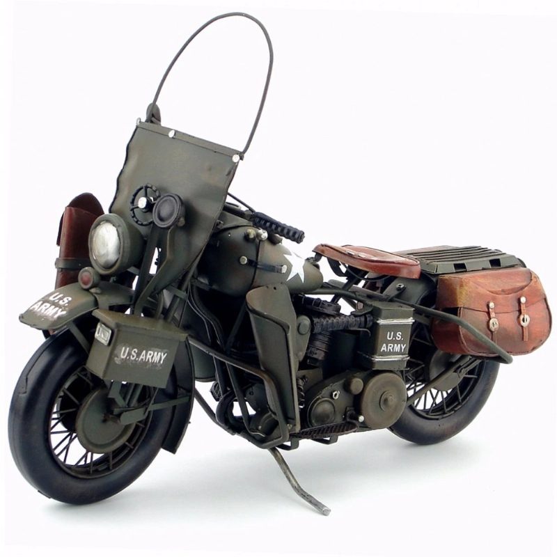 Motocykel Vintage Starožitný Klasický Vojenský Model Retro