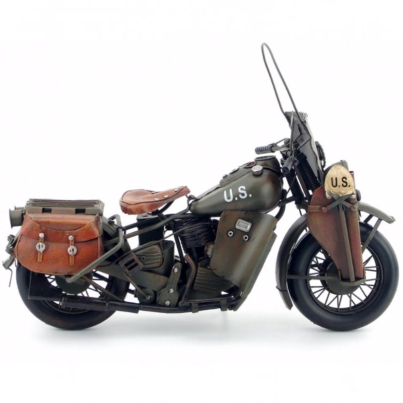 Motocykel Vintage Starožitný Klasický Vojenský Model Retro