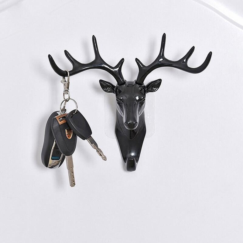 Závesný Háčik Vintage Deer Head Keys Dáždnik Bunda Šatka Vešiak