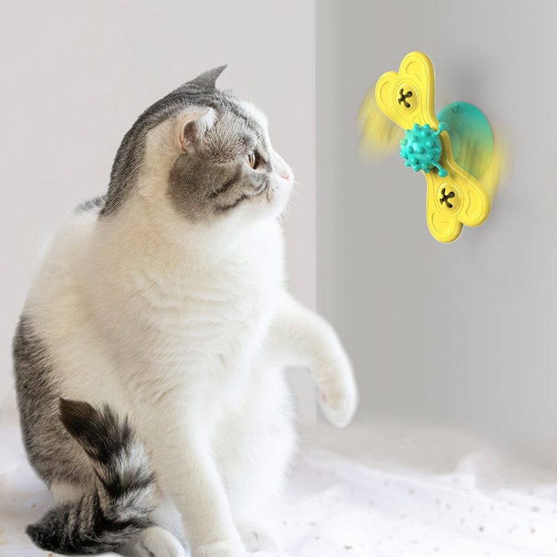 Veterný Mlyn Hračka Pre Mačky Vtipný Gramofón Škádlenie Pre Domácich Miláčikov Škrabanie Šteklenie Kefa Na Vlasy Hračky Pre Interaktívne Puzzle Inteligentné Zvieratko