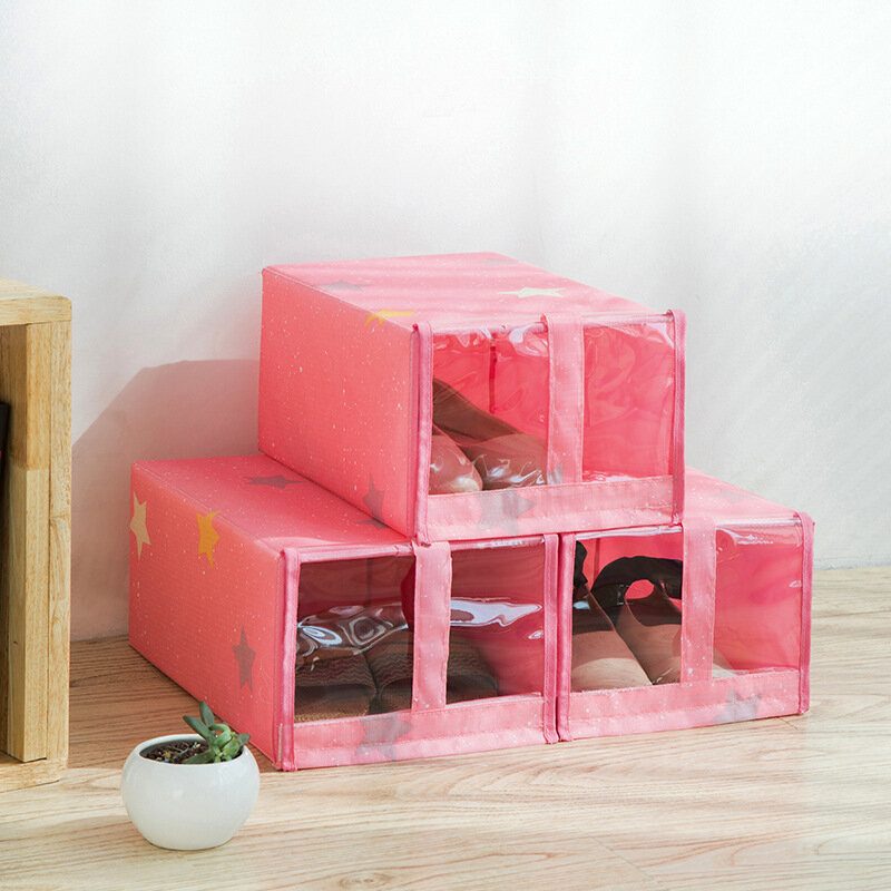 Skladací Box Na Topánky Oxford Fabric A Umývateľný Prachotesný Úložný Box Na Diely