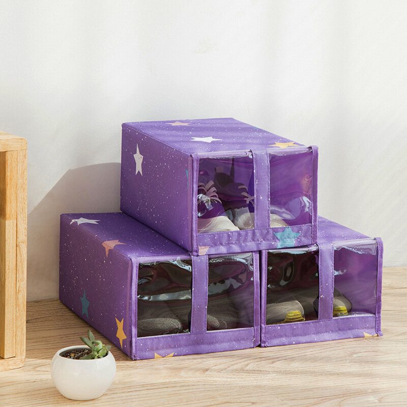 Skladací Box Na Topánky Oxford Fabric A Umývateľný Prachotesný Úložný Box Na Diely