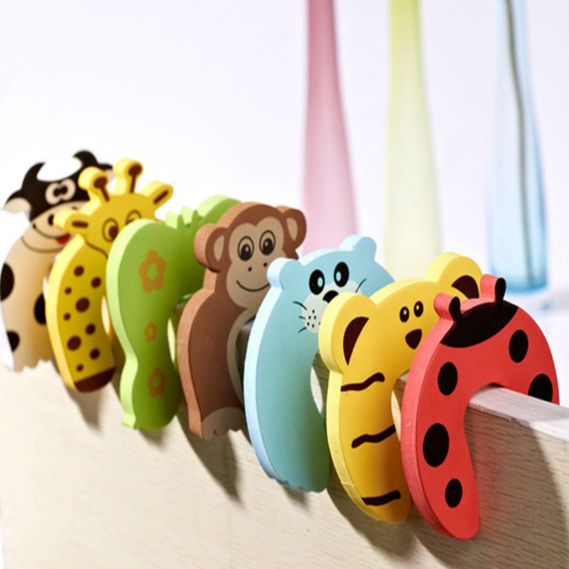 Animal Baby 5ks Safety Care Protection Silikónové Dvierka Gates
