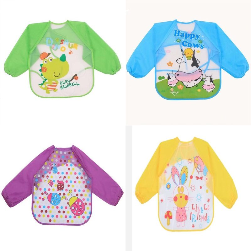 Detské Podbradníky Vodotesné Oblečenie Na Kŕmenie Smock Soft Eat