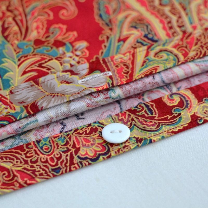 3 Ks Paisley Damask Pattern Bohemian Obliečky Na Periny Kvalita 100% Egyptská Bavlna Počet Nití 1000 Super Soft
