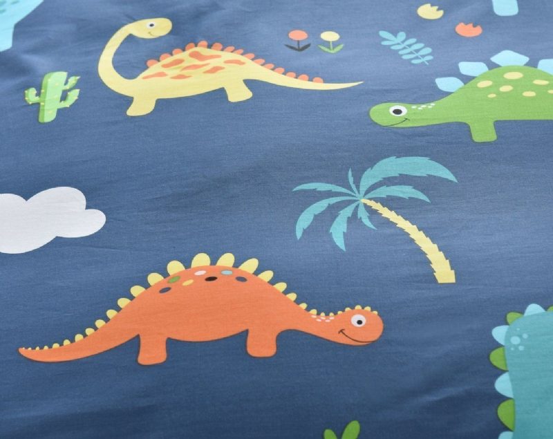 Detské Súpravy Posteľnej Bielizne Dinosaury Posteľná Bielizeň Pre Chlapcov Súprava Obliečky Na Paplón 100 % Bavlna 3-dielna (bez Prikrývky V Cene)
