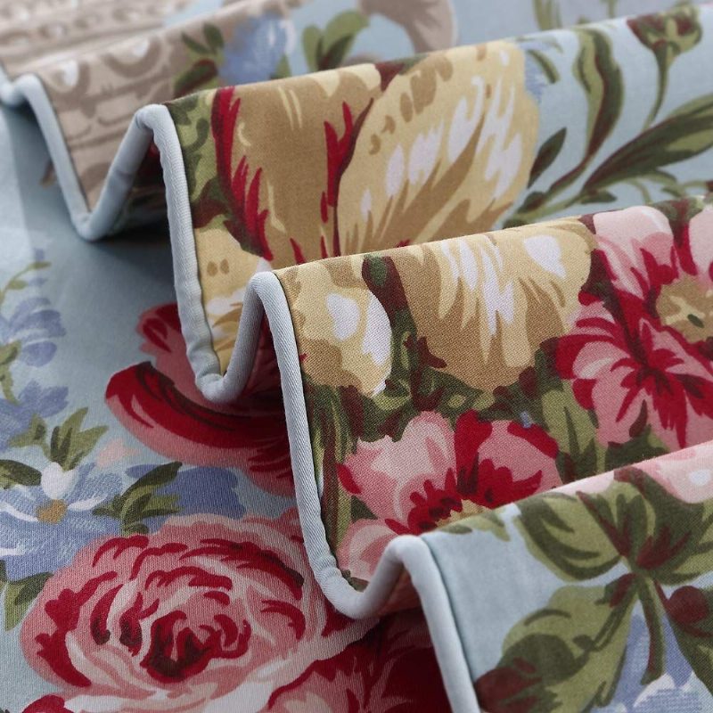 Shabby Floral Classic Luxusný Dizajn Posteľnej Bielizne S Pivonkou 3 Ks Súprava Obliečok Na Prikrývku Zo 100 % Egyptskej Bavlny