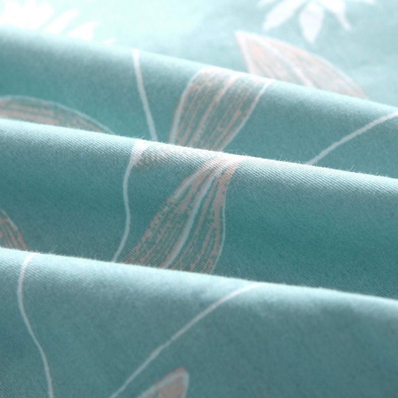 Súprava Obliečok Shabby Teal Obliečky 100% Bavlna Hypoalergénna Plachta S Hlbokým Vreckom 4-dielna