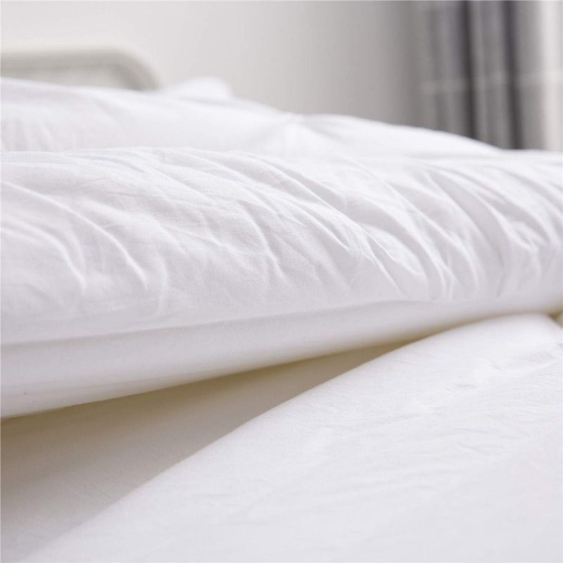 Súprava Prikrývok Pinch Pleat Full/queen Size Prikrývka S Vankúšom V Žiarivo Bielej Farbe