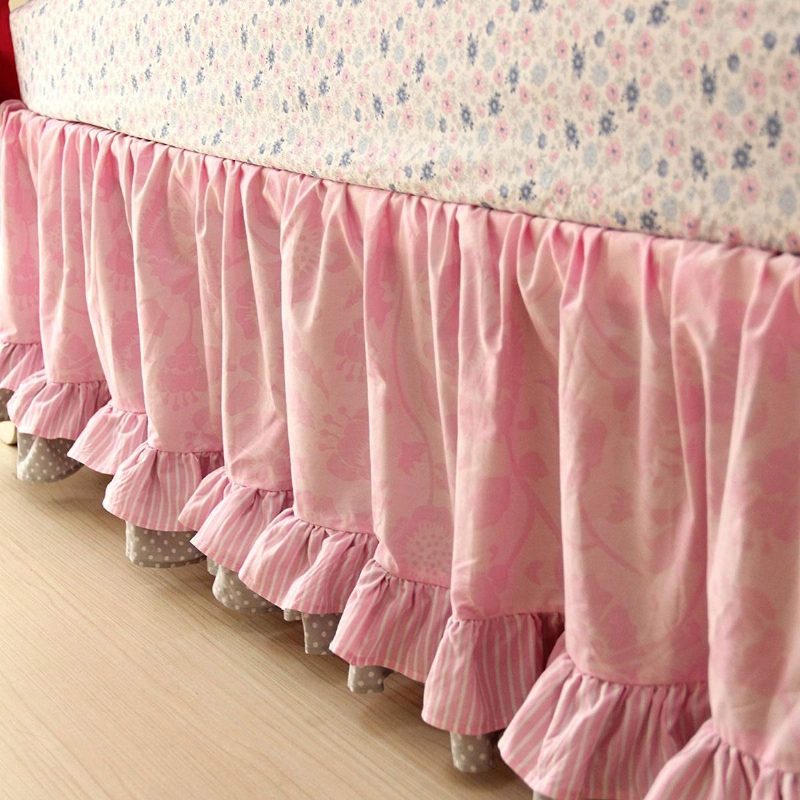 Súpravy Obliečok Do Postieľky Motýľ Pre Dievčatá S Nárazníkmi Shabby Baby Obliečky Šik Ružové Ideálne 7 Kusov