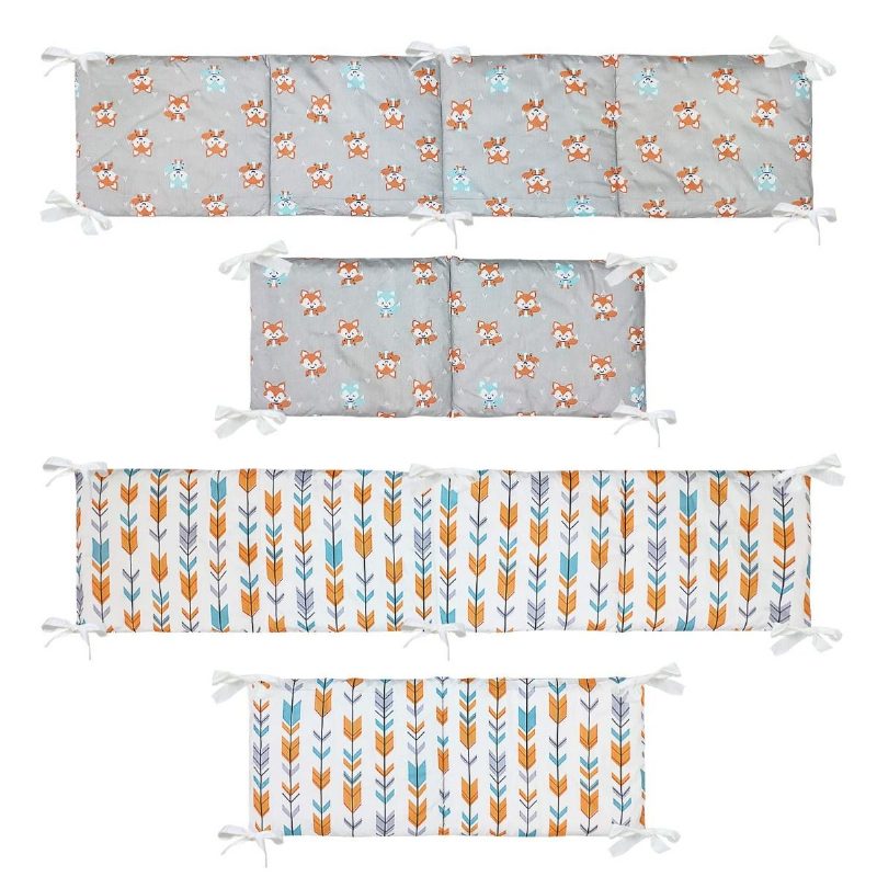 Súpravy Posteľnej Bielizne Pre Chlapcov Dievčatá Detské Obliečky Do Detskej Postieľky Woodland Fox Arrow Unisex100% Priedušná Bavlna