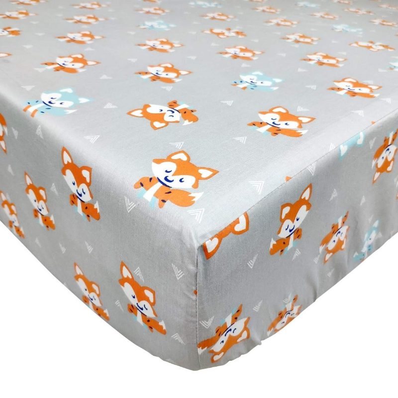 Súpravy Posteľnej Bielizne Pre Chlapcov Dievčatá Detské Obliečky Do Detskej Postieľky Woodland Fox Arrow Unisex100% Priedušná Bavlna