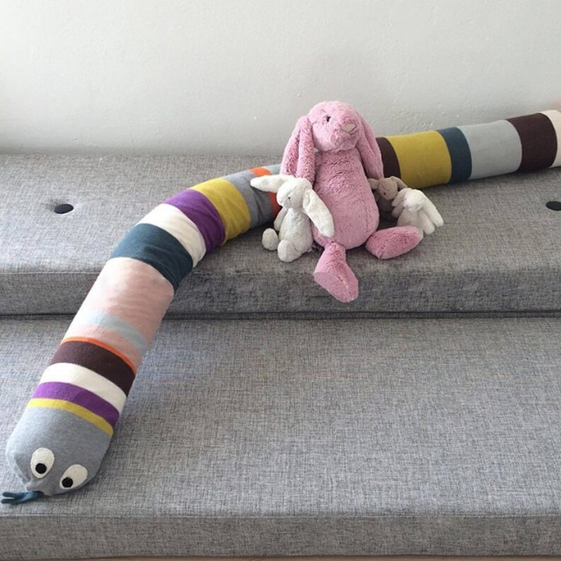 Detská Postieľka Bumper Rainbow Snake