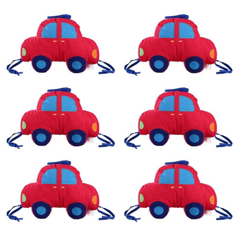 Ochrana Pred Nárazníkom Detskej Postieľky Mäkké Kreslené Auto Pre Dojčatá 6 Ks