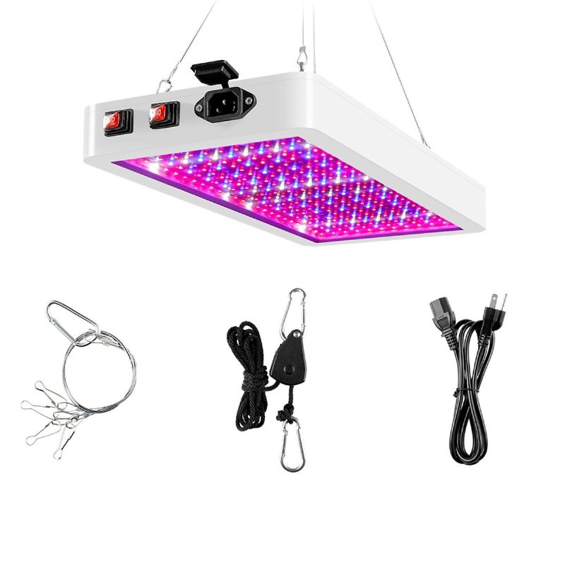 110v~220v 216/312led Rastlinný Svetelný Panel S Celospektrálnym Svetlom Pre Vnútorný Hydroponický Kvet