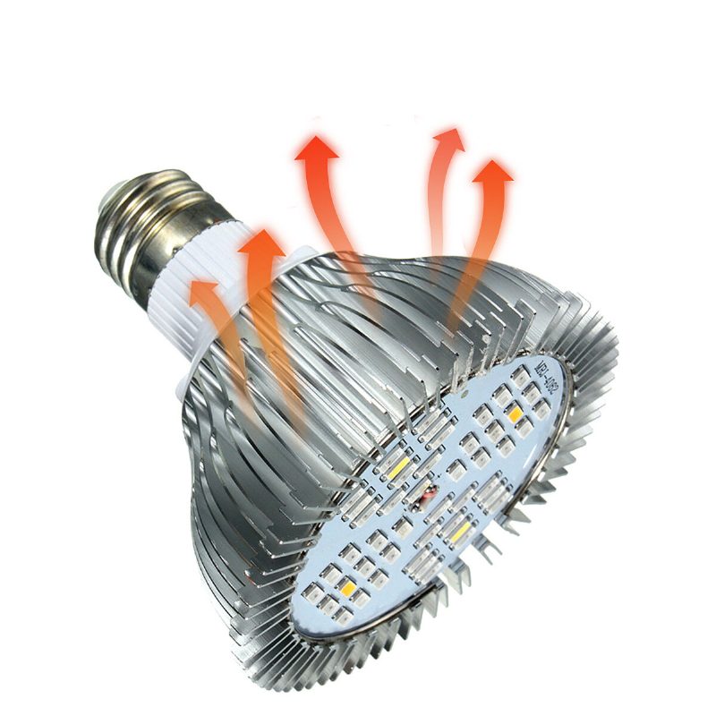 2ks E27-5730 1000 Lúmenov 15w Led Rastúca Lampa S Plným Spektrom 48ks Led Korálky Pre Rastliny