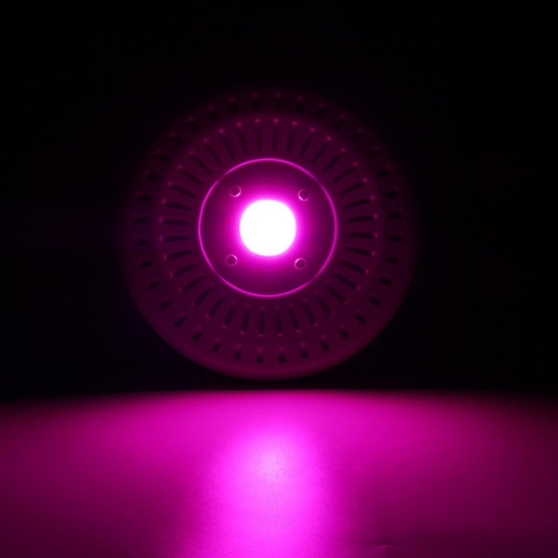 50w Cob Led Okrúhle Svetlo S Plným Spektrom Vodotesné Ip64 Záplavové Rastlina Kvet Vnútorné Hydroponické Osvetlenie Skleníka