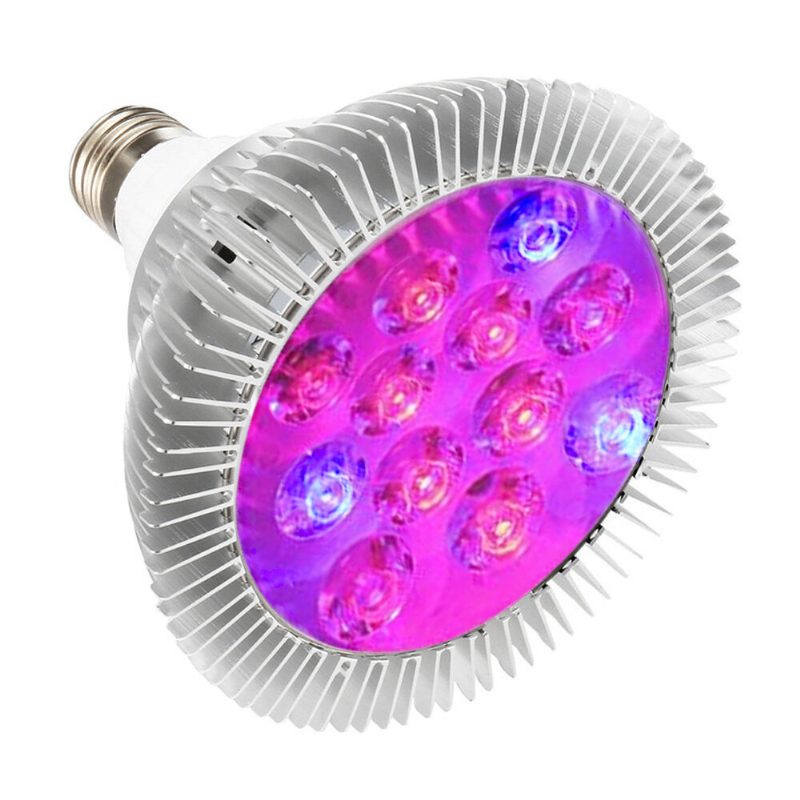 9w 12 Led E27 Červená Modrá Lampa Na Pestovanie Kvetov Rastlín Zeleniny