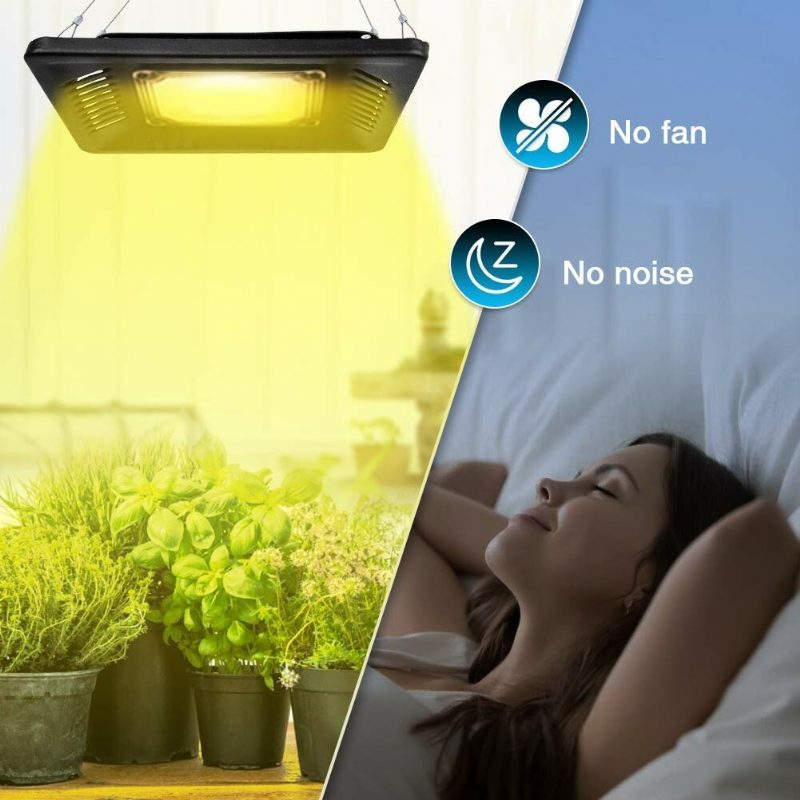 Relassy 150w Vodotesné Svetlo Na Rastliny Vonkajšie Rastúce Svetlonepodobné Led Rast Svetlocob Led S Plným Spektrom Bez Hluku Ultratenký Odvod Tepla Pre Sadenice Pestovanie Kvitnúce Plodovanie