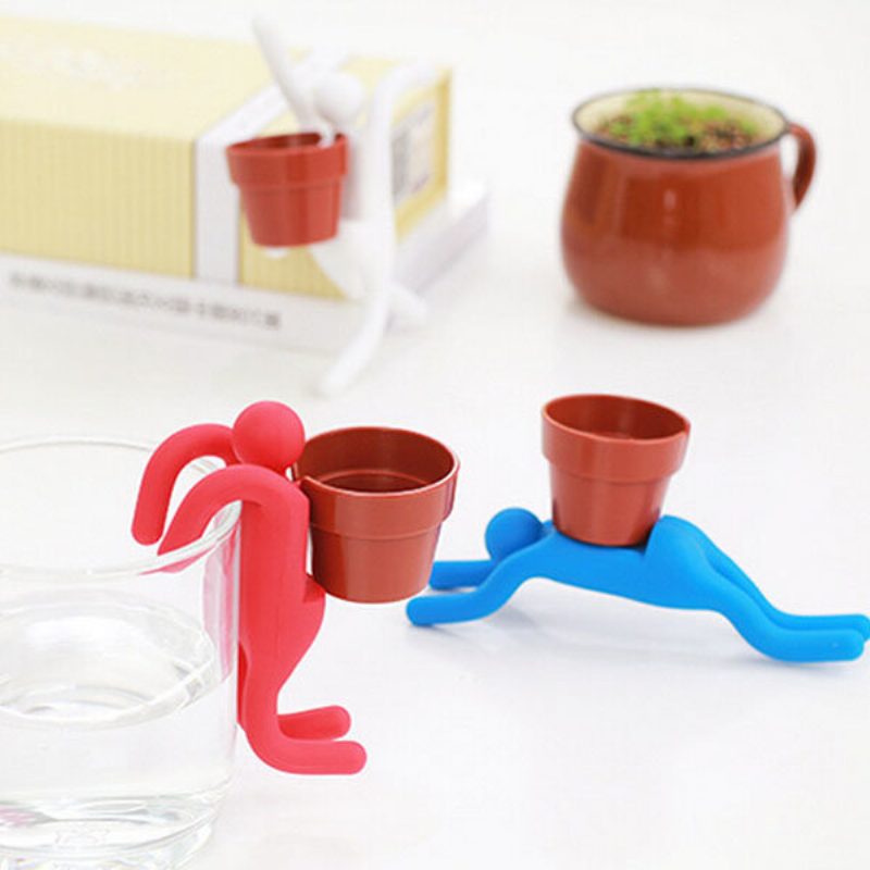 Záujem Mini Diy Zmenil Iron Man Črepníkové Rastliny Office Home Plant