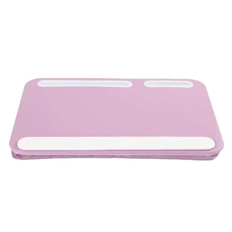 2-v-1 Dvojzásuvka Lap Desk Študijný Vankúš Stôl Počítač Laptop Prenosný Stojan Na Notebook S Držiakom Na Telefón/tablet