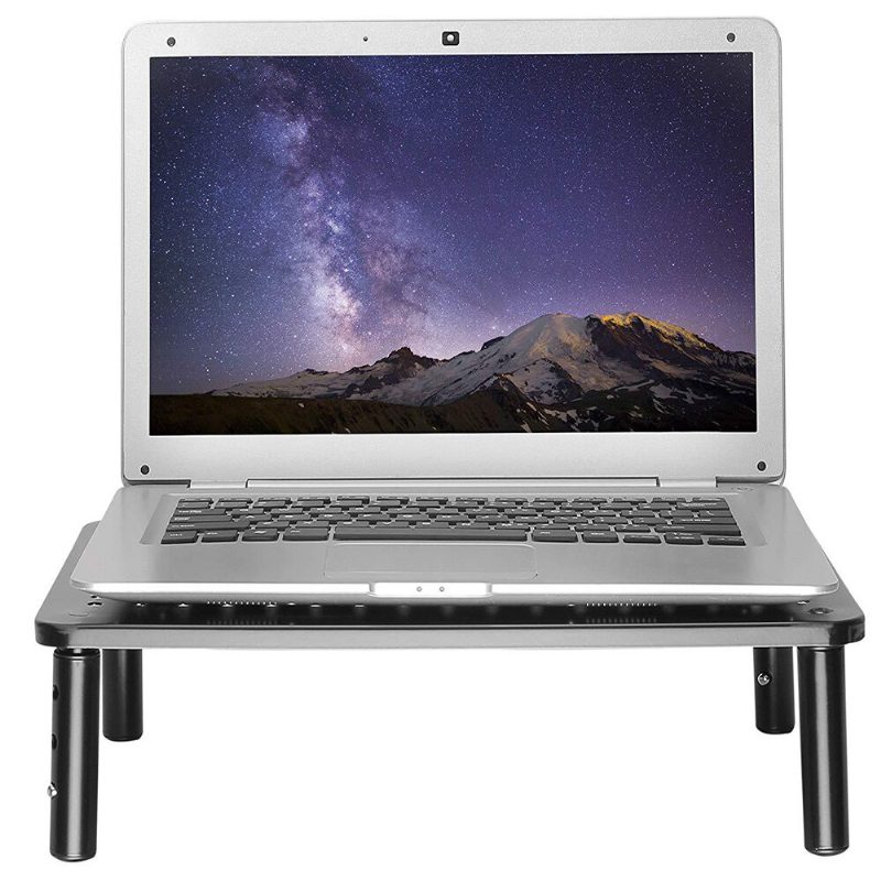 3 Úrovne Výškovo Nastaviteľný Stojan Na Monitor Riser Na Laptop Pre Prenosný Počítač Pc Tlačiareň