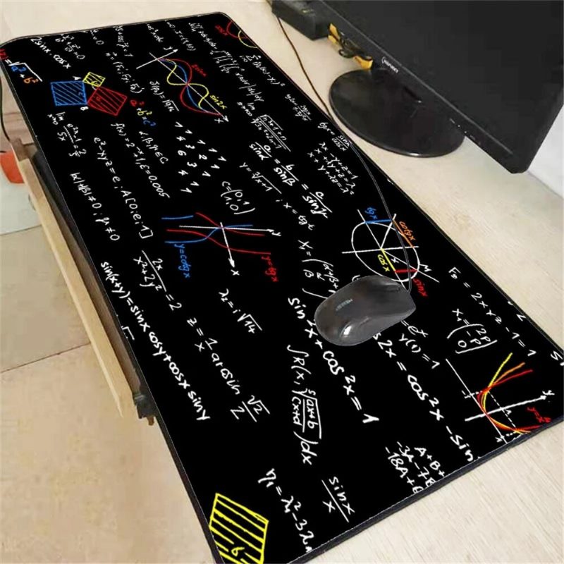 Geometric Math Formula Podložka Pod Myš Pohodlie Herná Veľkosť Podložky Pod Myš Protišmykový Zámok Hrana E-sports Klávesnica Stolová Pod Myš Pre Pc Počítač
