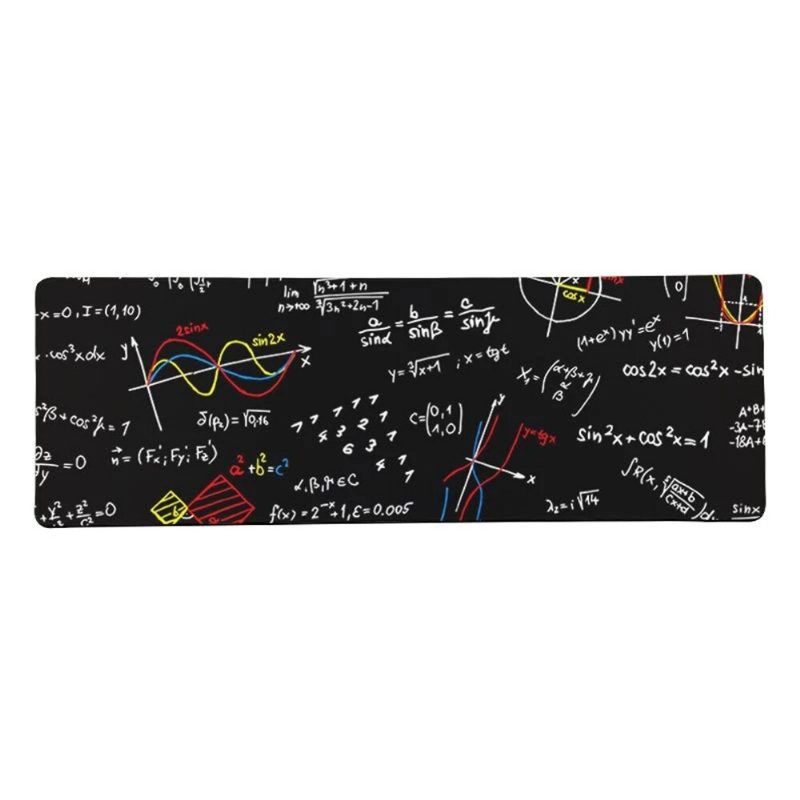 Geometric Math Formula Podložka Pod Myš Pohodlie Herná Veľkosť Podložky Pod Myš Protišmykový Zámok Hrana E-sports Klávesnica Stolová Pod Myš Pre Pc Počítač