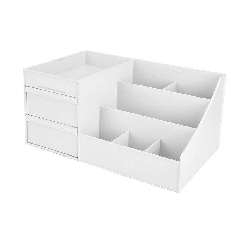 Kozmetický Úložný Box Pre Stolný Počítač Zásuvka Veľkokapacitné Štetce Na Líčenie Organizér Toaletný Stolík Starostlivosť O Pleť Stojan Dom Nádoba Mobilný Telefón Rôzne