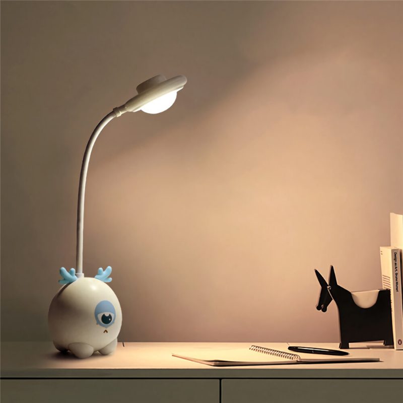 Roztomilá Jeleňová Hadicová Stolová Lampa Skladacia Usb Nabíjacia Led S Plynulým Stmievaním Stolovej Lampy V Spálni Nočné Svetlo V Nocľahárni