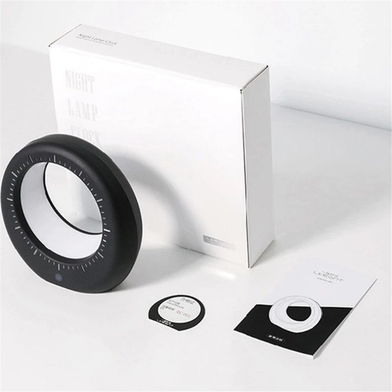 Stolová Lampa V Tvare Mesiaca Mini Led Elektronický Digitálny Budík Multifunkčné Nočné Svetlo Do Nočnej Izby Darčeky K Narodeninám