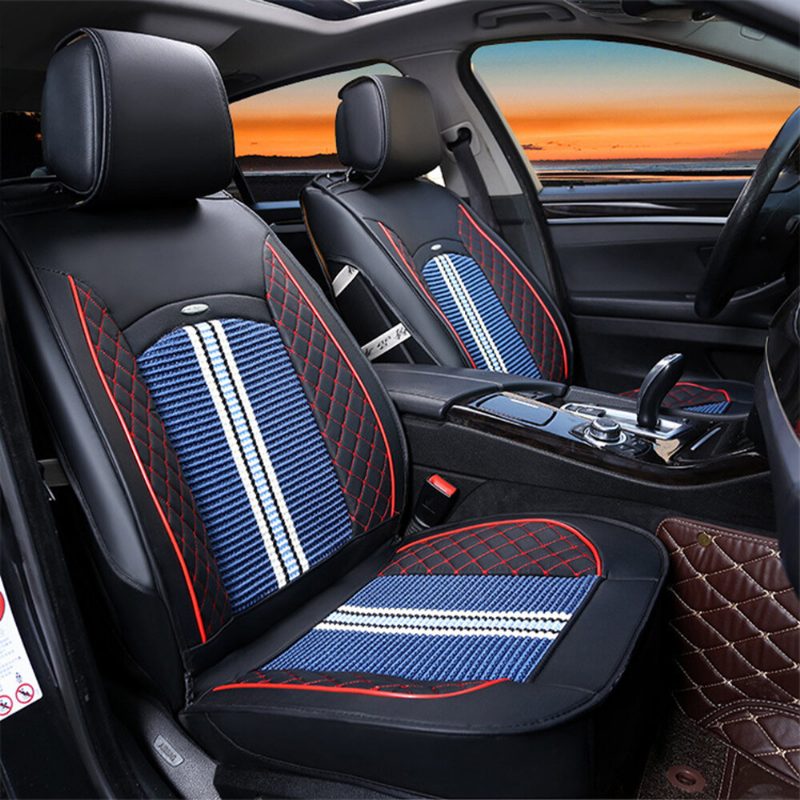 1pc Deluxe Pu Kožený Poťah Na Autosedačku Na Celý Predný Vankúš Univerzálny