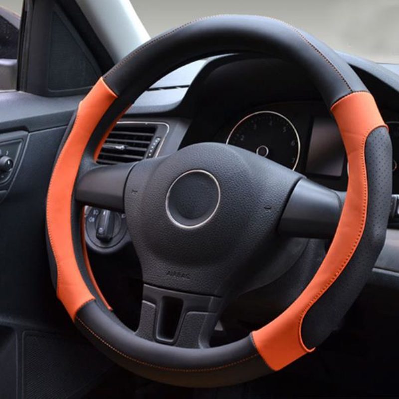 38 cm Kožený Kryt Na Auto Oceľový Prstenec Športová Móda Four Seasons Universal