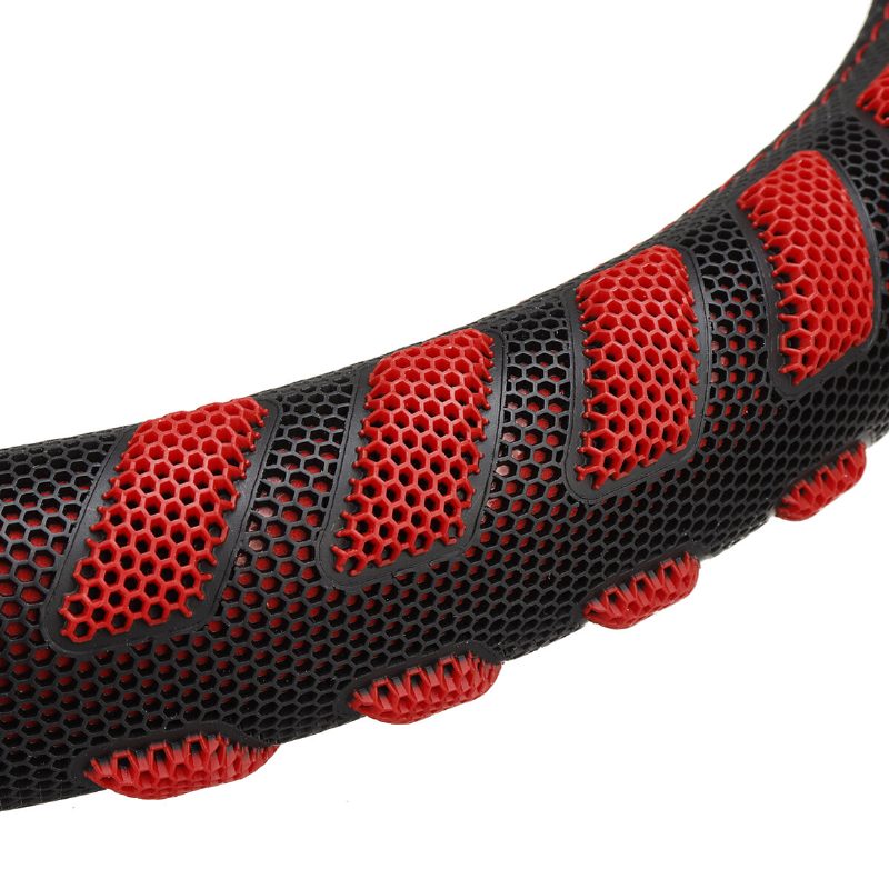 38 cm Pu Kožený Univerzálny Modrý / Červený Poťah Na Volant Do Auta Nárazník Na Podložku Na Ruky
