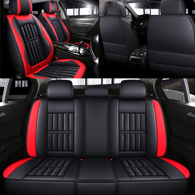 Eluto 5 Seats Poťahy Na Autosedačky Univerzálna Pu Koža Vankúš Na Sedadlo Protišmyková Ochranná Podložka