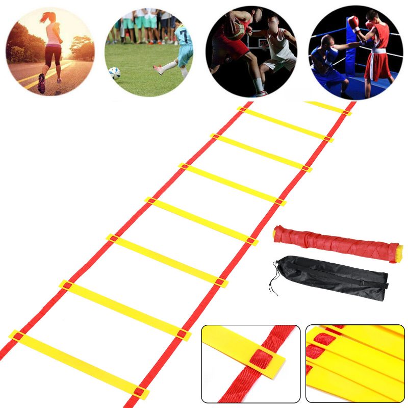 3/4/5/6/7/8/10 M Ladder Basketbal Futbal Šport Rýchlostný Tréning Vybavenie Fitness Cvičenie