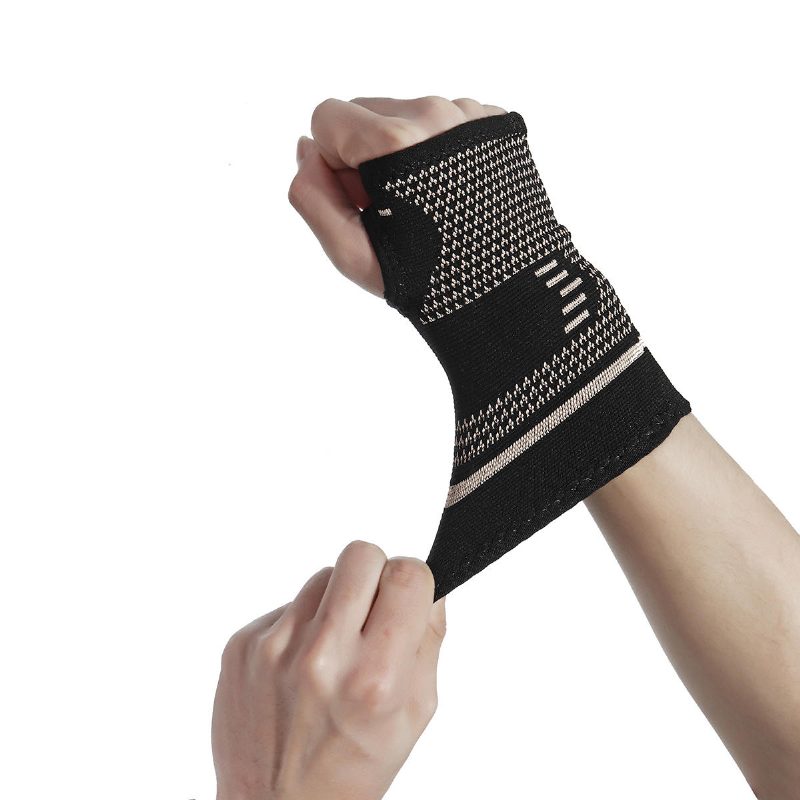 Kaload 1pc Medený Návlek Na Zápästie Podpora Dlane Pre Outdoorové Športy Ochranná Výstroj Fitness