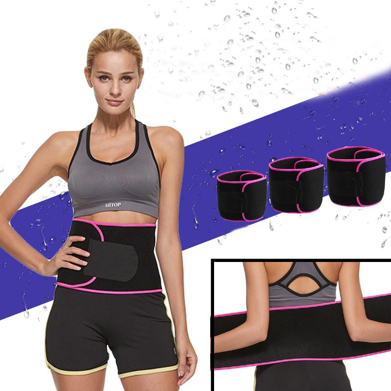 Kaload Sports Fitness Tvarovanie Postavy Bedrový Pás Elastický Tlakový Napínací Pás - Červená